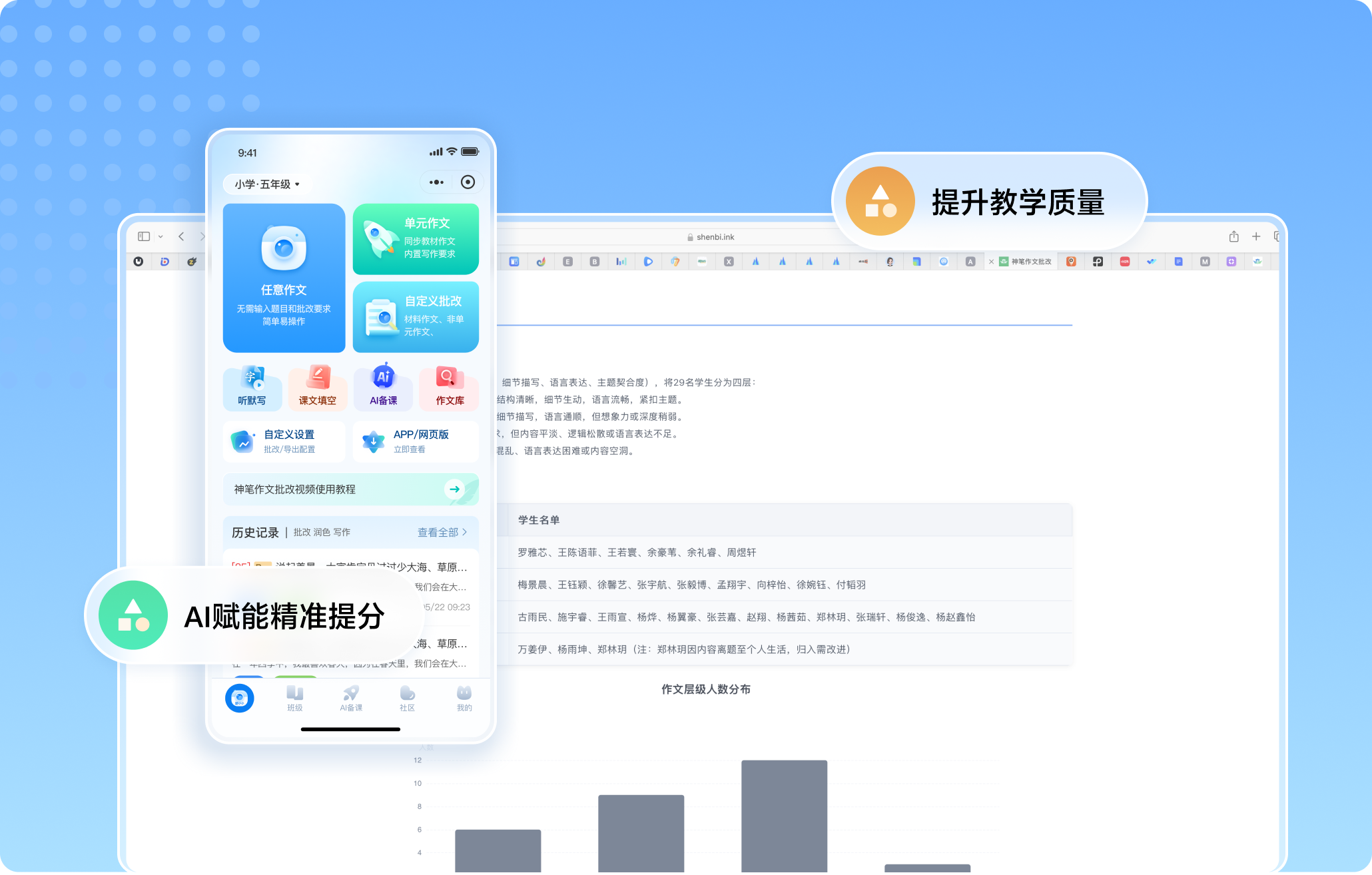 题小小作文批改产品界面